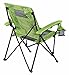STRONGBACK Elite Folding Camping Lawn Lounge Chair Heavy Duty Camp Outdoor Seat with Lumbar Support and Portable Carry Bag