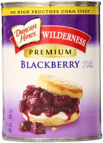 Wilderness Premium Pie Filling & Topping, Blackberry, 21 Ounce (Pack of 8)