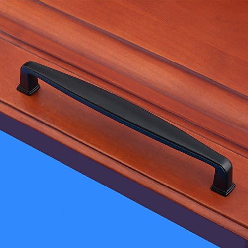 MUZUO Oil Rubbed Bronze Cabinet Hardware Footed Handle Pull - 6.3" Inch (160mm) Hole Centers,2-Pack