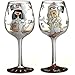 Bottom's Up 15-Ounce TLC Handpainted Wine Glass