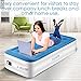 TILVIEW Twin Size Air Mattress Raised Air Bed Blow Up Elevated Inflatable Airbed with Built-in Electric Pump, Storage Bag and Repair Patches Included, Max Height 18.5 Inch, Blue, 2-Year Guarantee