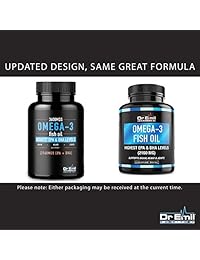 Dr. Emil - Aceite de pescado Omega 3 (3600 mg) - Los niveles más altos de EPA y DHA (2160...