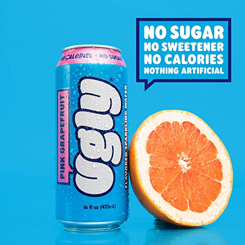 Ugly Drinks Pink Grapefruit Sparkling Water, 12 Pack, 16oz Tallboy Cans