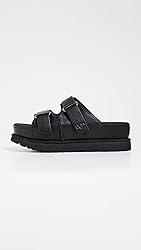 UGG Women's GOLDENSTAR HI Slide Sandal, Black