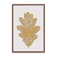 Framed Canvas Wall Art Leaf Canvas Prints Home Artwork Decoration for Living Room,Bedroom - 16x24 inches