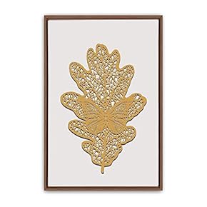 signwin Framed Canvas Wall Art Leaf Canvas Prints...