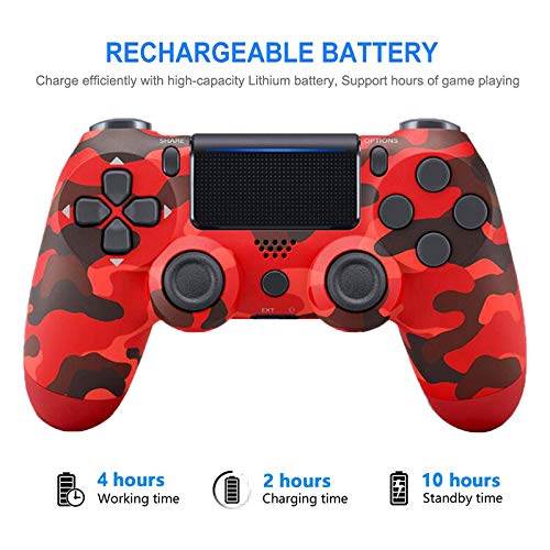 Alician Wireless PS4 Controller Bluetooth Gamepad Joystick for 4 Game Console PC Steam Electro-Optic Violet Electronic Accessories