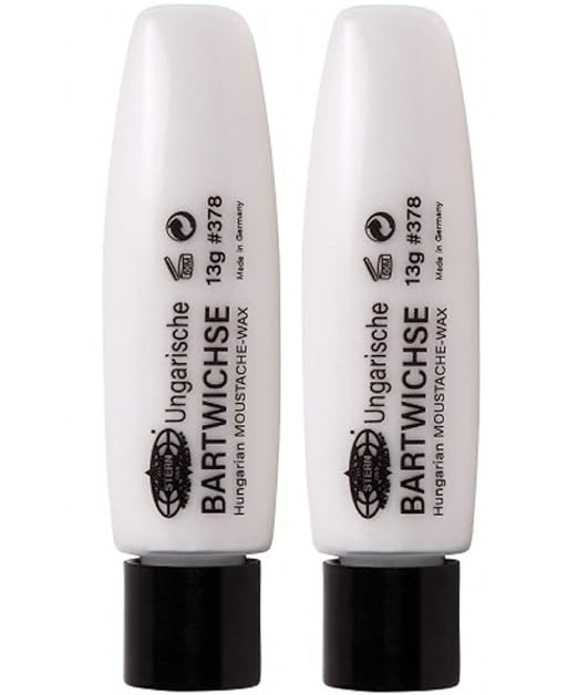 2er Ungarische Bartwichse farblos Moustache Wax Stern Bremen 13 g