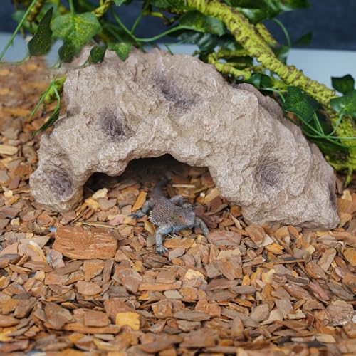 Reptiles Hides Large Rocks Reptile Caves Hide Terrarium Habitat Decor Ornament Shelter for Snakes Geckos Lizards Bearded Dragon Tortoise Frog Amphibians