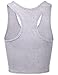 HATOPANTS Women Sleeveless Racerback Crop Camisole Tank Tops Cotton Basic Shirts OLHGRY S