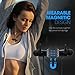 Mpow [Upgraded] Magnetic Bluetooth Headphones Wireless V4.1, IPX7 Waterproof, Wearable Stereo Sport Earbuds In-Ear Earphones w/ Mic & Case, Secure Fit for Running Workout (Black)