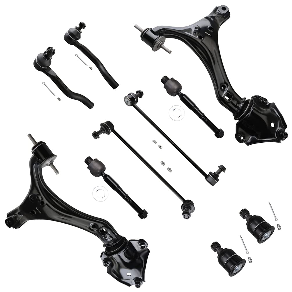 Photo 1 of SCITOO 10-PC SET Suspension Kit For Accord Lower Control Arm Inner Tie Rod End Outer Tie Rod End Sway Bar End Link Lower Ball Joint