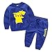 Criol Kids Boys Clothing Pokemon Pikachu Printing T-shirts Pullover Pants Set 2-8 Years