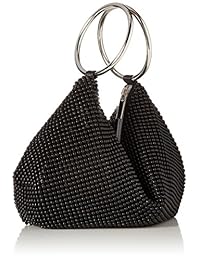 Jessica McClintock Sarah Anillo Wristlet Hobo, negro, talla única