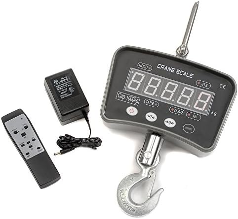 Digital Crane Scale With Remote, 2000 Lbs. x 1 Lbs.