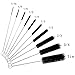 Xpassion Nylon Tube Brush Set Nylon Cleaning Brushes 20 Pieces for Drinking Straws Glasses Keyboards Jewelry Cleaning,Antistatic Brushes,Beaker Cleaning Brushes