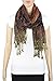 Achillea Soft Silky Reversible Paisley Pashmina Shawl Wrap Scarf w/Fringes (Navy)