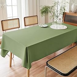 AUSSPVOCT Textured Tablecloth Rectangle 52x70 Water