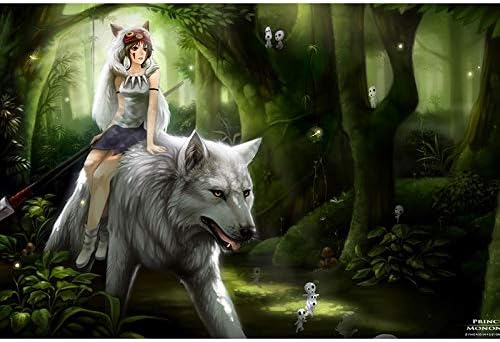 YUBAIBA Mononoke Hime, Wooden Jigsaw Puzzles, Beautiful Cartoons, Letter Tips, Drawing References, Fun Educational Toys, Parent-Child Toys, 300/500/1000 Pieces, Children's Day Gift (Size : 300)