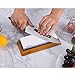 Premium Knife Sharpening Stone, 1000/6000 Grits Double-Sided Whetstone with Non-Slip Bamboo + Rubber Base, Angle Guide White Corundum Waterstone - HSS1A