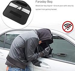 ONEVER 2 Pack Faraday Bags for Car Keys and Cell