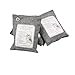 Carpe Diem Bamboo Charcoal Air Purifying Bag (6 Pack) 4-Large 2-Standard Breathe Green Charcoal Bags, Nature Activated Charcoal Odor Eliminators for Home, Car/Shoe/Pet Odor Eliminator | Prime Package
