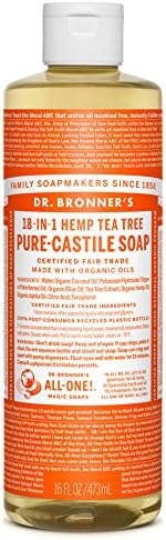 Dr Bronner Tea Tree Liquid Castile Soap 472ml All Purpose Multi Use
