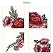 Tuodeal 10 Pieces Rose Patch Embroidered Flower Sew On Patch Applique