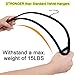 Voilamart Velvet Bump Free Hangers 50 Pack - Extra Strong Hold Up-To 15Lbs, Non Slip No Shoulder Bump Suit Hangers with Bar Hooks for Men Women Dress Coat Pant Closet Organizer