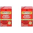 Twinings English Breakfast Tea, Decaffeinated, Tea Bags, 20 ct (Pack of 2)