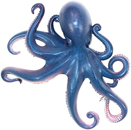 Charlotte International Coastal Sea Creature Navy Blue Octopus 9 Inch Wall Decor Resin Plaque