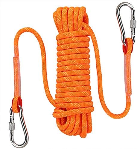 AOSExpert 10 mm Outdoor Static Rock Climbing Rope, Fire Escape Safety Rescue Rappelling Rope