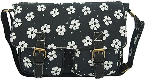 Anna Smith Flower Print Messenger Bag - Various Colours