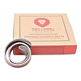 Red Label Abrasives 1 x 30 Inch Knife Sharpening Sanding Belts - 1000, 1200, 1500, 5000 Grits - 4 Pack Assortment