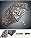 Honeystore Lace Travel Parasol Twice Folding Anti-uv Sunshade Windproof Umbrella