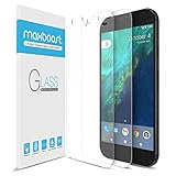 (2 Pack) Google Pixel XL Screen Protector, Maxboost Tempered Glass Screen Protector For Google Pixel XL ONLY- 0.2mm Screen work with most Protective Case 99% Touch Accurate