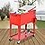 Giantex 80-quart Cooler Beer Cart Outdoor Entertaining Rolling Party Steel Bar Bistro