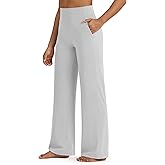 G4Free BareFeel High Stretch Yoga Pants Women Soft High Waisted Casual Wide Leg Pants with Pockets