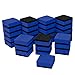 30 Pack Magnetic Whiteboard Dry Eraser Chalkboard Cleansers Wiper for Classroom Office (Blue)