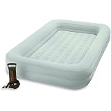 Intex - 66810NP - Lit De Voyage Floqué Enfant + Gonfleur Main 3-6 Ans