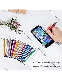 Briout Stylus Pen Set of 22 Pack for Universal Touch Screens Devices, Capacitive Stylus for iPad, iPhone, Samsung, Kindle, Tablet (13 Multicolor)