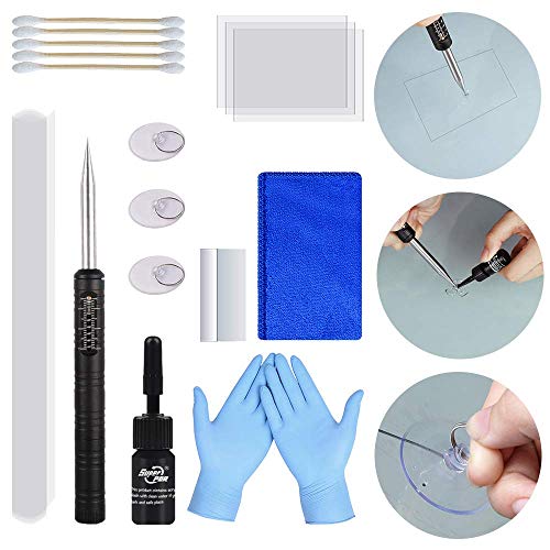 AUTOPDR (Latest Model) Windshield Crack Repair Kit, Free Drilling Glass Repair Kit for Cracks/Chips Bull's Eye/Spider Web/Stars/Crescent/Cross Fissure and Stone Damage - Thumbnail 6