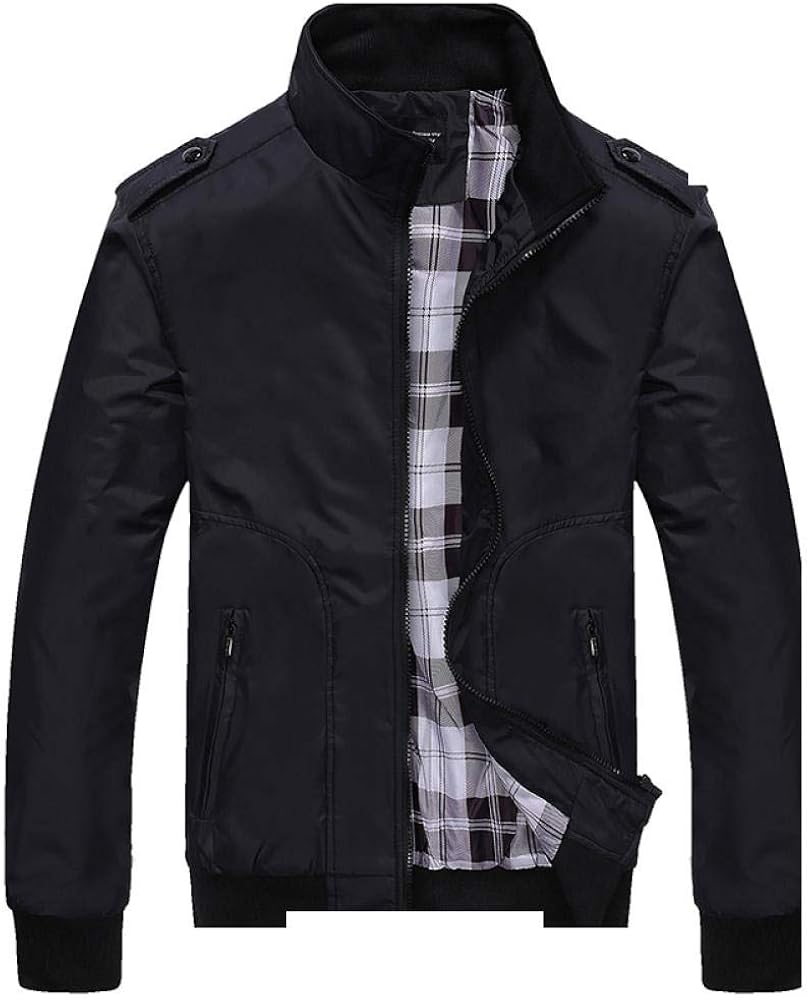 Herren Jacken Frühling Herbst Casual Mäntel Einfarbige Herren