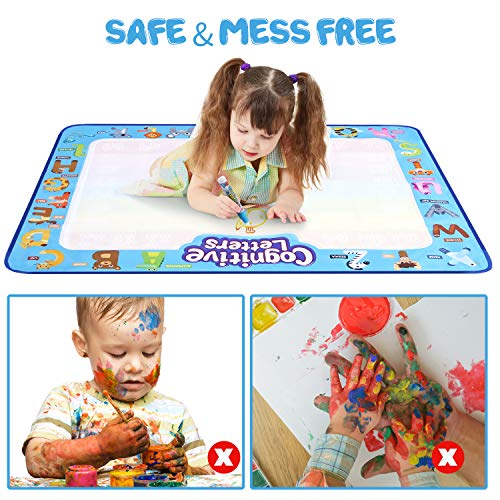 Wevon Aqua Magic Doodle Mat, Extra Large Coloring Water Drawing Mat