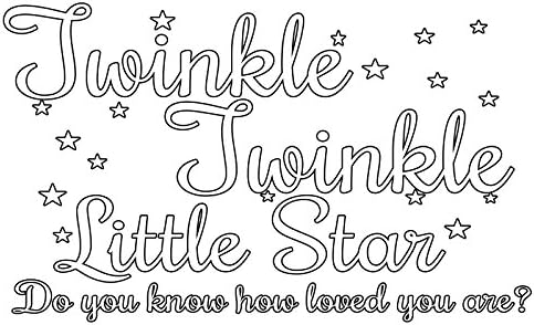 GTPP_67 Twinkle twinkle little star do you know how loved you are? Size 100 cm x 60 cm Colour Azure Blue. Windows and Wall Sticker, Wall Windows Art, Children Room Stickers, Decals, ThatVinylPlace