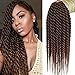 Karida 18inch Havana Twist Crochet Hair 6pack/lot Havana Twist Crochet Braids Jumbo Senegalese Twist Synthetic Crochet Braiding Hair Extensions 12 Roots/Pack (T1B/30)