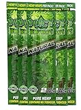 Juicy Jay Hemp Wraps Natural (5 Packs, 2 Wraps Per Pack) Total 10 Wraps with ES Scoop Card