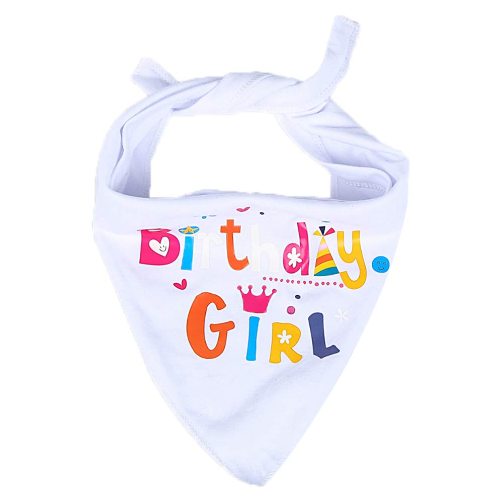 YOFASEN Dog Birthday Bandanas - Washable Birthday Printing Dogs Kerchief Scarf Adjustable Pet Puppy Cats Triangle Scarf Bibs