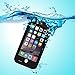 SZJJX Shockproof Waterproof Snowproof Dirtproof Sweatproof Protection Cover Case for Iphone 6 plus 5.5 inch with Finger Print ID and Built in Kickstand (Black)