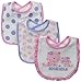 Gerber Baby-Girls Terry Dribbler Bib, Leopard, One Size (Pack of 3)